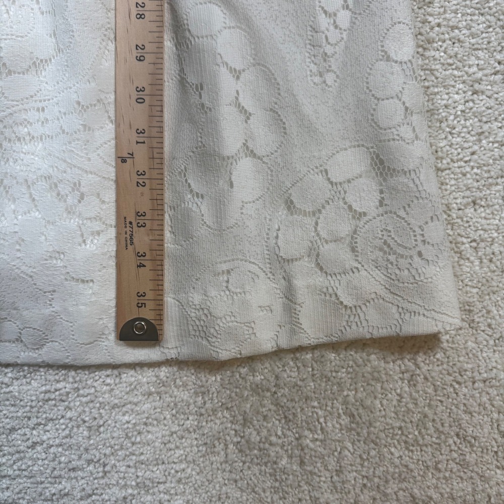 Lilly Pulitzer Litzia Dress Womens Size 8 White Mocean Lace Racerback V-Neck New - Picture 8 of 11